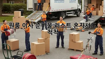 원룸 이사 준비물 리스트: 혼자서도 척척!
